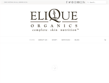 Tablet Screenshot of eliqueorganics.com